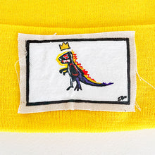 Load image into Gallery viewer, Basquiat Dino - Yellow Knit
