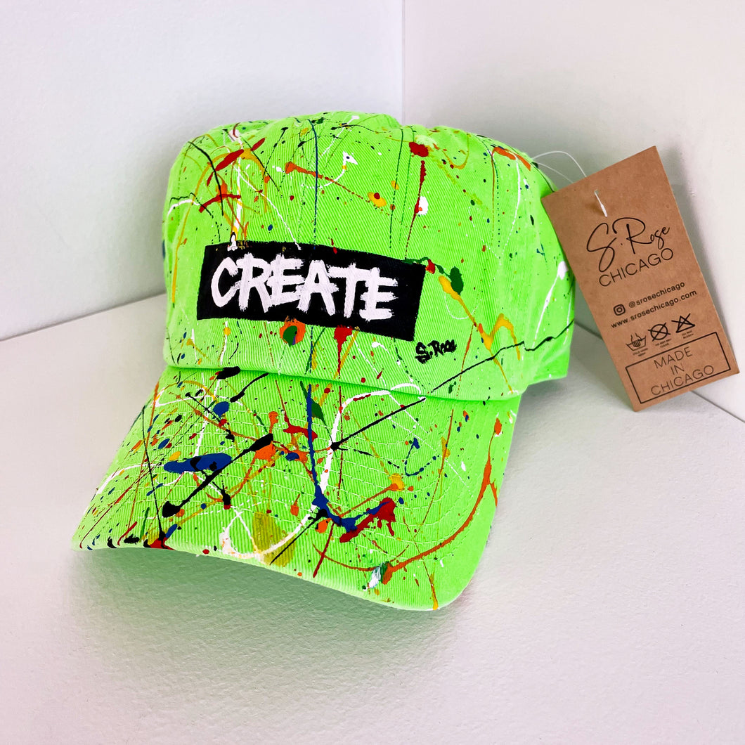 Create - Neon Green with Splatter